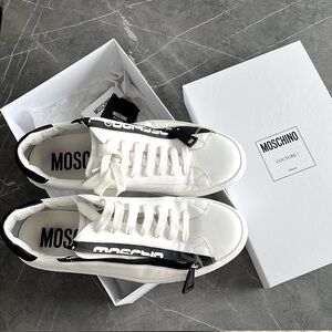 Moschino white/black sneakers for men